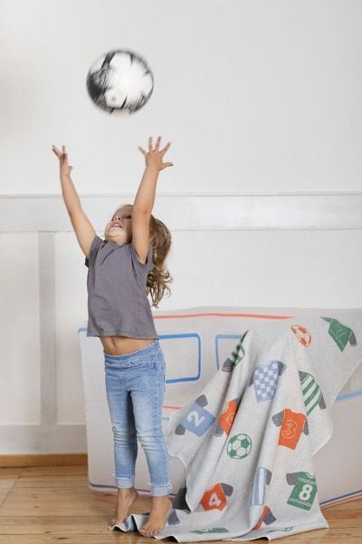 Produktbild: Fussenegger JUWEL Kinderdecke Fu&szlig;ball Trikots