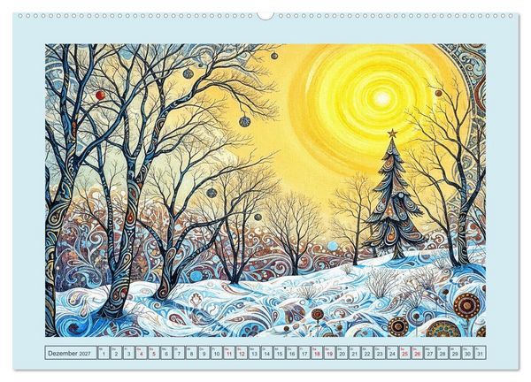 Produktbild: Topografie der Fantasie (hochwertiger Premium Wandkalender 2027 DIN A2 quer), Kunstdruck in Hochglanz