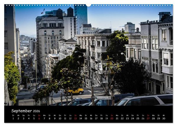 Produktbild: San Francisco - street view (Wandkalender 2026 DIN A2 quer), CALVENDO Monatskalender