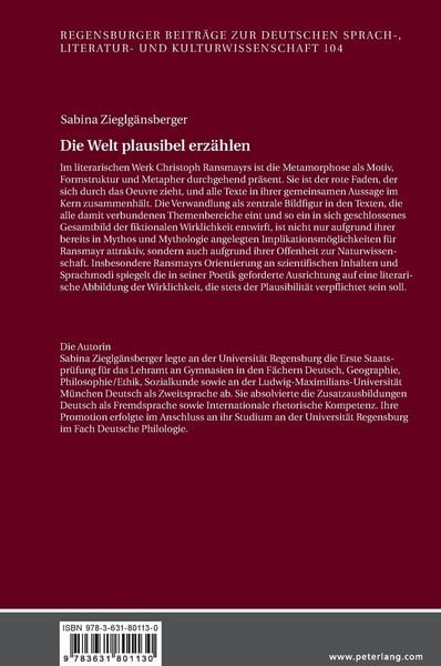 Produktbild: Die Welt plausibel erz&auml;hlen