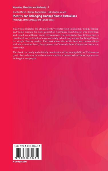 Produktbild: Identity and Belonging Among Chinese Australians
