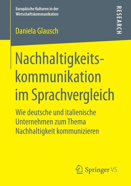 Produktbild: Nachhaltigkeitskommunikation im Sprachvergleich
