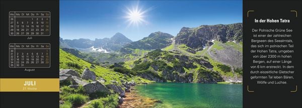 Produktbild: Naturparadiese Premium-Tischplaner 2027 - Wochenkalender mit 53 Fotografien