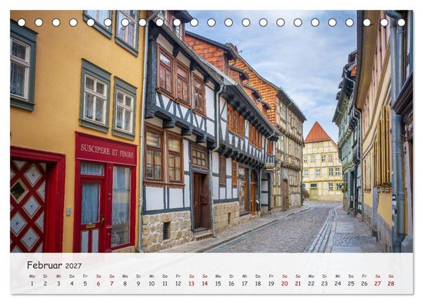 Produktbild: Quedlinburg - Die historische Altstadt (Tischkalender 2027 DIN A5 quer), CALVENDO Monatskalender