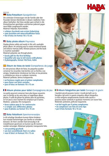 Produktbild: Baby-Fotoalbum Spielgef&auml;hrten