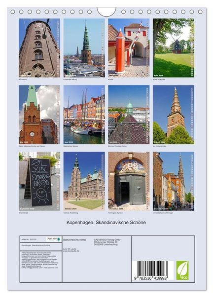 Produktbild: Kopenhagen. Skandinavische Sch&ouml;ne (Wandkalender 2026 DIN A4 hoch), CALVENDO Monatskalender