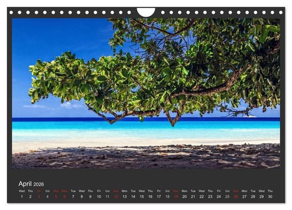 Produktbild: Seychelles Dream beaches in paradise (Wall Calendar 2026 DIN A4 landscape), CALVENDO 12 Month Wall Calendar