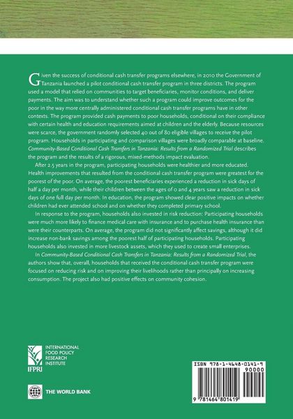 Produktbild: Community-Based Conditional Cash Transfers in Tanzania
