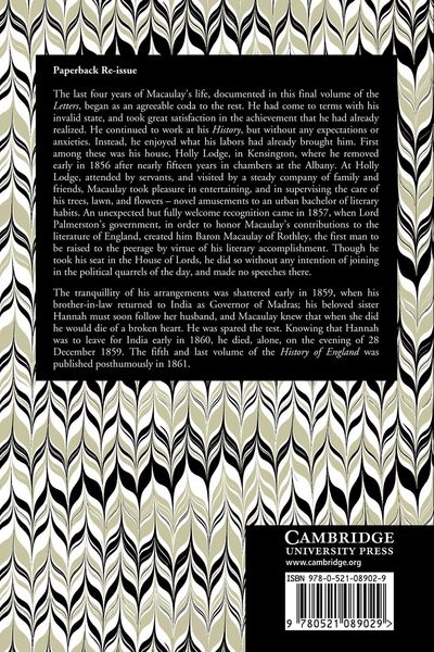 Produktbild: The Letters of Thomas Babington Macaulay