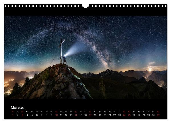 Produktbild: Sternensucher - Landschaft unter Sternen (Wandkalender 2026 DIN A3 quer), CALVENDO Monatskalender