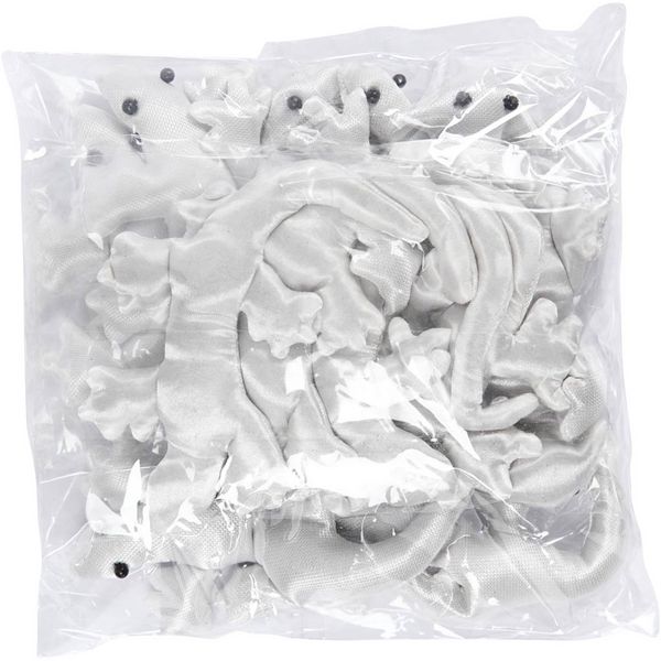Produktbild: Creativ Company Echsen, Gr&ouml;&szlig;e 10-14 cm, Wei&szlig;, 12 Stk