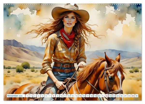 Produktbild: K&ouml;niginnen der Reitkunst (hochwertiger Premium Wandkalender 2026 DIN A2 quer), Kunstdruck in Hochglanz