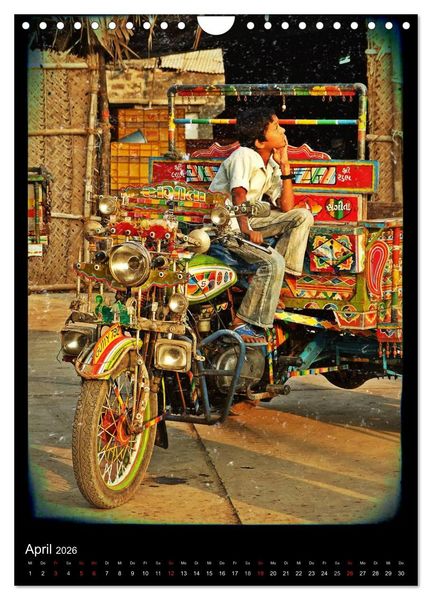 Produktbild: india RETROspective - Indien Kalender (Wandkalender 2026 DIN A4 hoch), CALVENDO Monatskalender