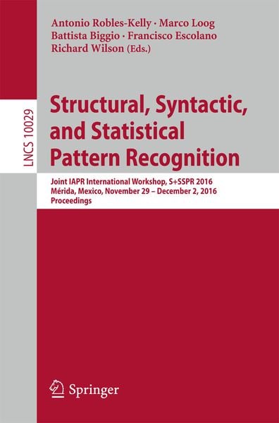 Produktbild: Structural, Syntactic, and Statistical Pattern Recognition