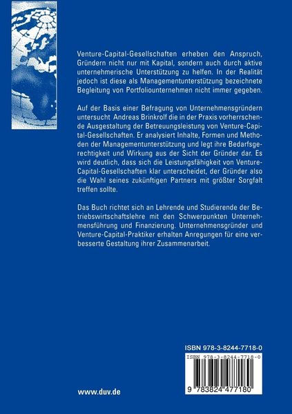 Produktbild: Managementunterst&uuml;tzung durch Venture-Capital-Gesellschaften