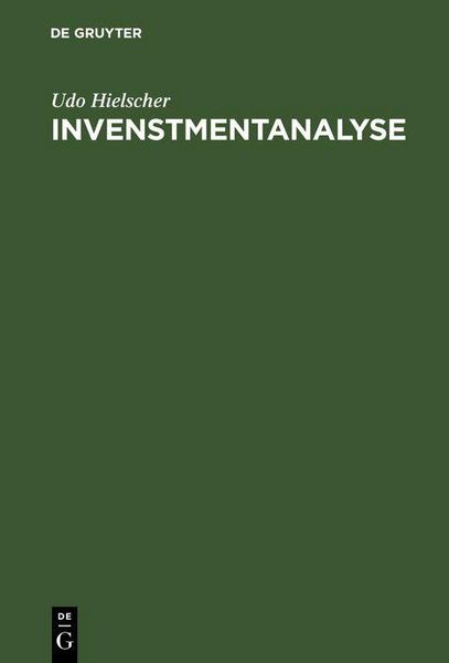 Produktbild: Invenstmentanalyse