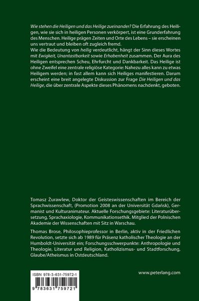 Produktbild: Die Heiligen und das Heilige