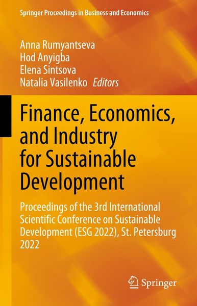 Produktbild: Finance, Economics, and Industry for Sustainable Development