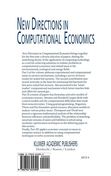 Produktbild: New Directions in Computational Economics