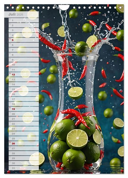 Produktbild: Vitalit&auml;t im Glas - Erfrischende Momente mit Infused Water Kreationen (Wandkalender 2026 DIN A4 hoch), CALVENDO Monatskalender
