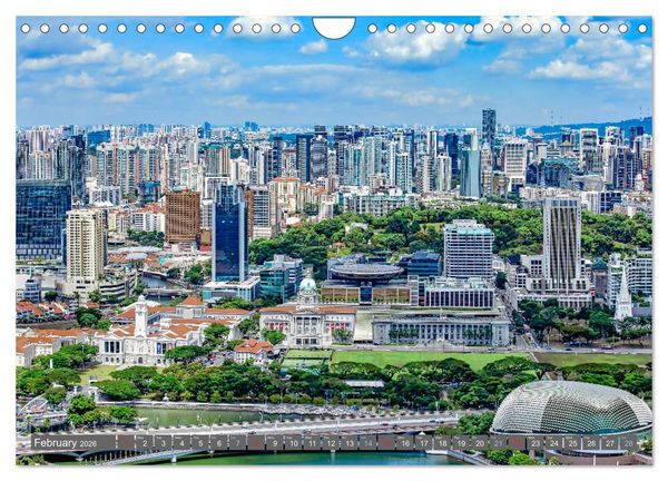 Produktbild: Singapore - Discover Central Area (Wall Calendar 2026 DIN A4 landscape), CALVENDO 12 Month Wall Calendar