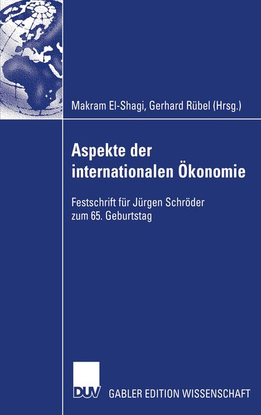 Produktbild: Aspekte der internationalen &Ouml;konomie/Aspects of International Economics