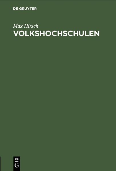 Produktbild: Volkshochschulen