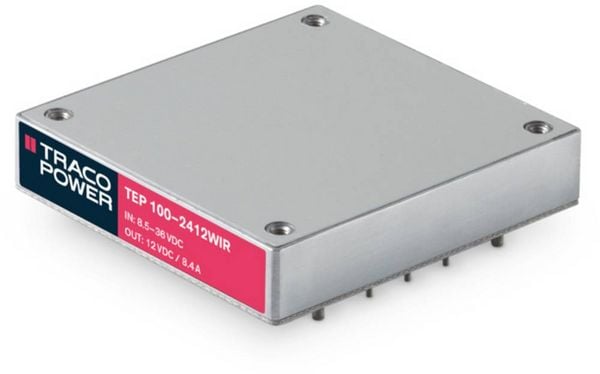 Produktbild: TracoPower TEP 100-7211WIR DC/DC-Wandler, Print 110 V/DC 5 V/DC 20 A 100 W Anzahl Ausg&auml;nge: 1 x Inhalt 1 St.