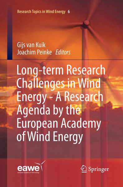 Produktbild: Long-term Research Challenges in Wind Energy - A Research Agenda by the European Academy of Wind Energy