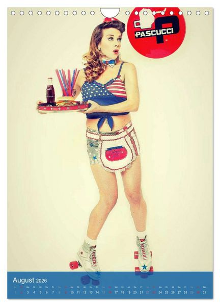 Produktbild: PinUp Girls 50er Jahre (Wandkalender 2026 DIN A4 hoch), CALVENDO Monatskalender