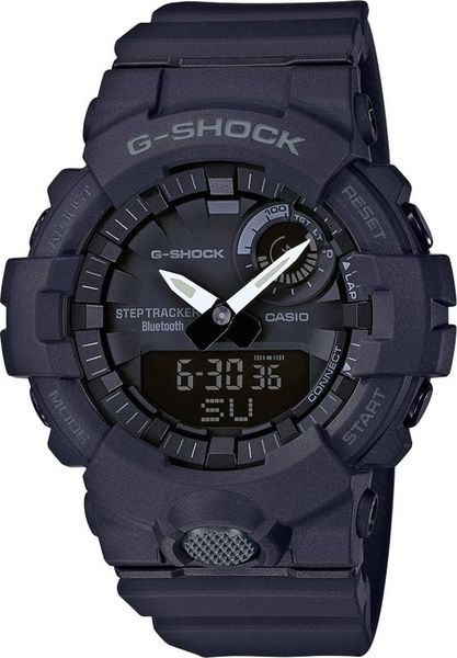 Casio Quarz Armbanduhr GBA-800-1AER (L x B x H) 54.1 x 48.6 x 15.5 mm Schwarz Gehäusematerial=Harz Material (Armband)=Ha