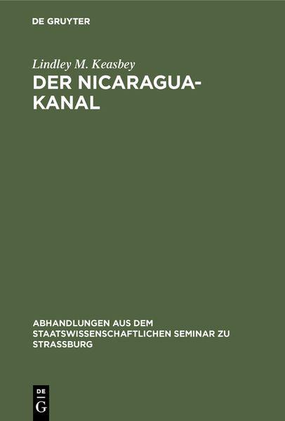 Produktbild: Der Nicaragua-Kanal
