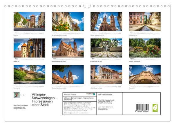 Produktbild: Villingen-Schwenningen - Impressionen einer Stadt (Wandkalender 2027 DIN A3 quer), CALVENDO Monatskalender