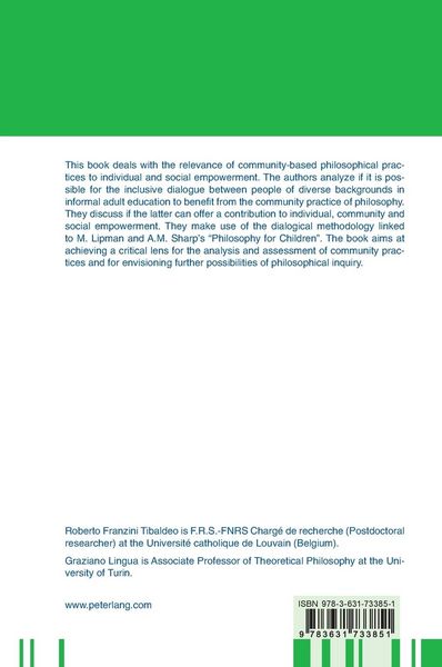 Produktbild: Philosophy and Community Practices