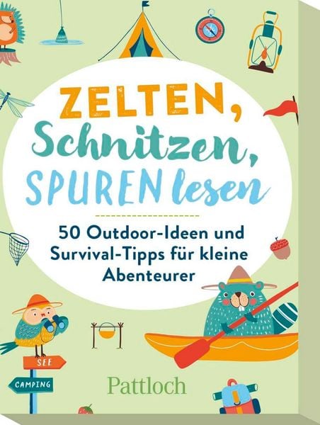Produktbild: Zelten, Schnitzen, Spuren lesen