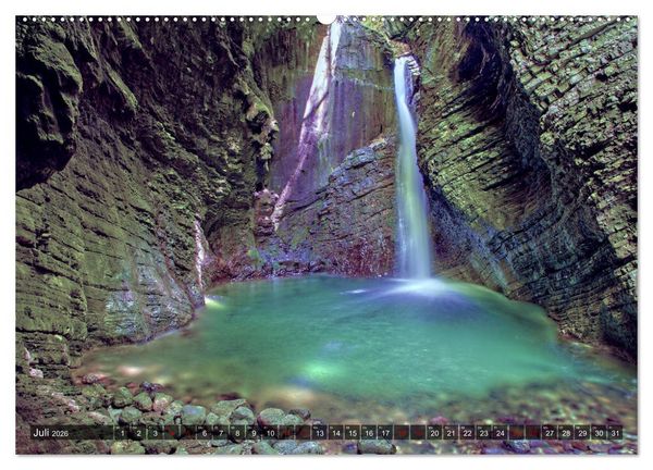 Produktbild: Slowenien - Soca Tal (hochwertiger Premium Wandkalender 2026 DIN A2 quer), Kunstdruck in Hochglanz