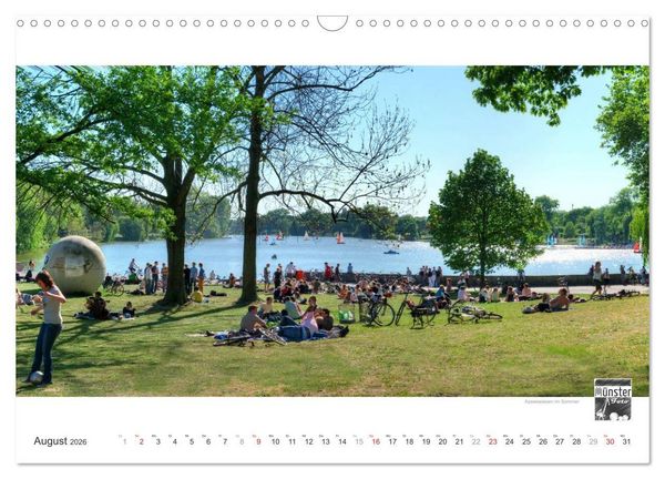 Produktbild: M&Uuml;NSTER :: Ansichten einer lebenswerten Stadt (Wandkalender 2026 DIN A3 quer), CALVENDO Monatskalender