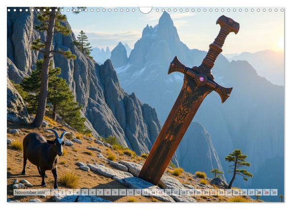 Produktbild: Kreaturen der Dunkelheit - D&uuml;stere Herrscher (Wandkalender 2026 DIN A3 quer), CALVENDO Monatskalender