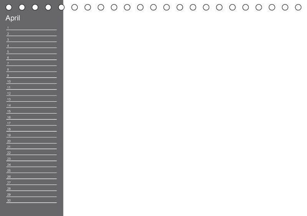 Produktbild: Bastelkalender mit Planerfunktion / F&uuml;r Schwarz - Wei&szlig; - Seher (Tischkalender immerw&auml;hrend DIN A5 quer)