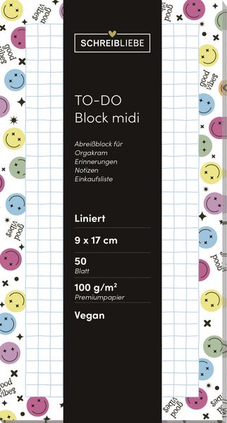 Produktbild: To-do Block midi Smile