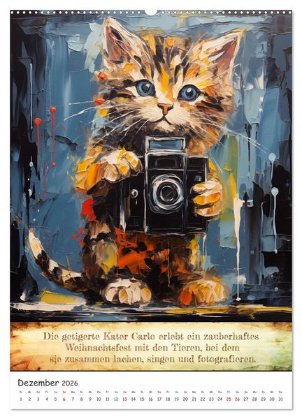Produktbild: Tierische Paparazzi (hochwertiger Premium Wandkalender 2026 DIN A2 hoch), Kunstdruck in Hochglanz