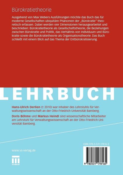 Produktbild: B&uuml;rokratietheorie