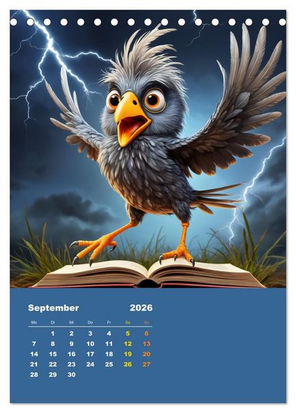 Produktbild: Diese schr&auml;gen V&ouml;gel (Tischkalender 2026 DIN A5 hoch), CALVENDO Monatskalender