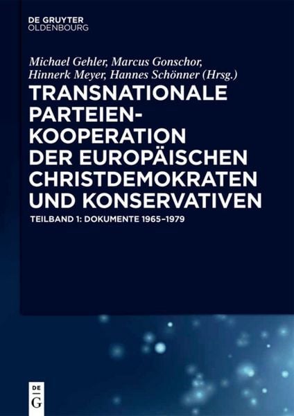 Produktbild: Transnationale Parteienkooperation der europ&auml;ischen Christdemokraten und Konservativen