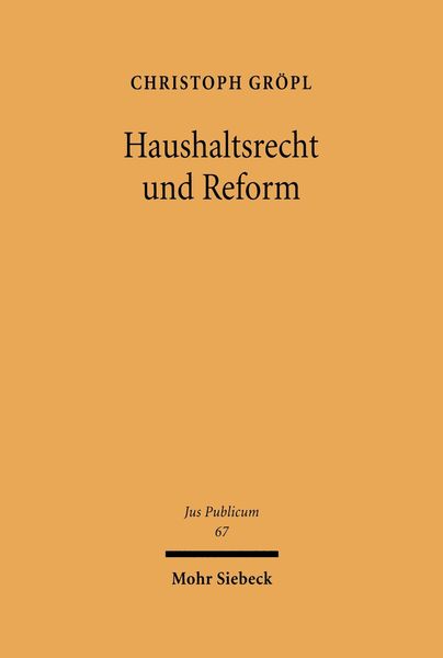 Produktbild: Haushaltsrecht und Reform