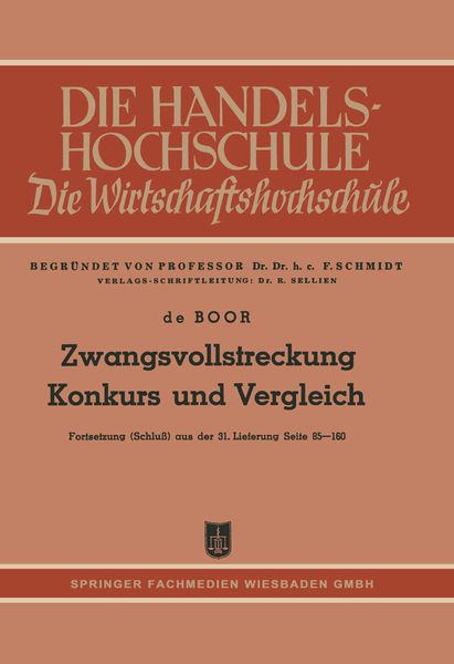 Produktbild: Zwangsvollstreckung Konkurs und Vergleich