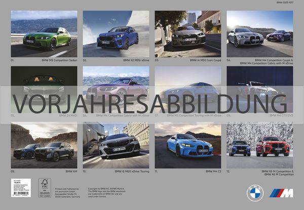 Produktbild: BMW M Wandkalender 2026