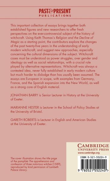 Produktbild: Witchcraft in Early Modern Europe