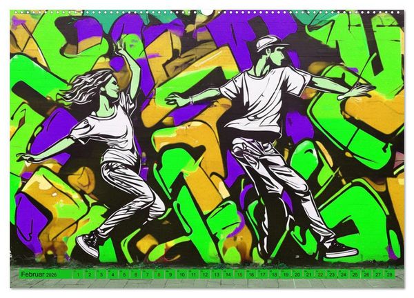 Produktbild: Lebensart Hip Hop (hochwertiger Premium Wandkalender 2026 DIN A2 quer), Kunstdruck in Hochglanz
