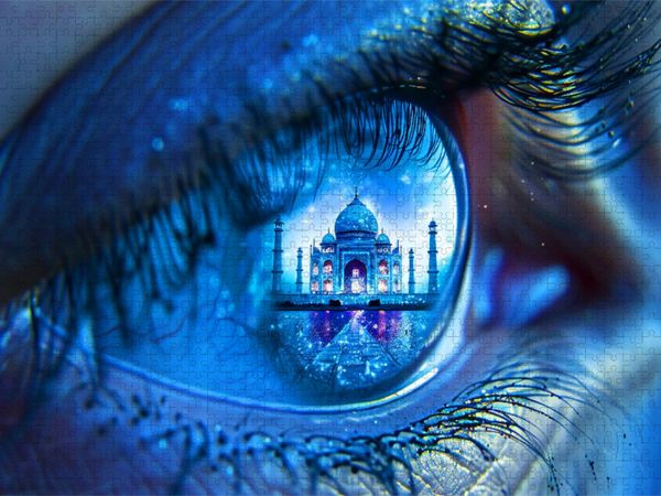 Produktbild: CALVENDO Puzzle Taj Mahal | 2000 Teile Lege-Gr&ouml;&szlig;e 90x67cm Foto-Puzzle f&uuml;r gl&uuml;ckliche Stunden
